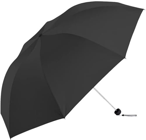 YMXWFC Business-Regenschirm, einfarbig, für manuelles dreifach faltbares kompaktes Regenschirm, langlebiger Reise-Regenschirm, Outdoor, Camping, Picknick