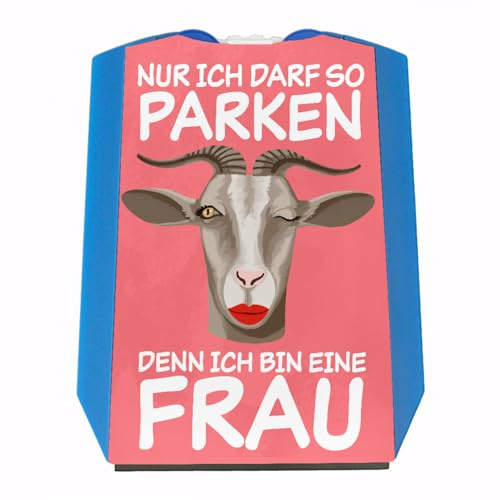 speecheese Ich darf so Parkein ich Bin eine Frau Parkscheibe mit lustiger Ziege witzige Parkuhr für Frauen im Straßenverkehr, die Sich selbst Nicht so ernst nehmen in rosa