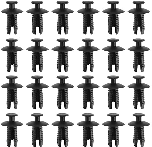 Lot de 30 clips décoratifs en plastique A0009905492 - Compatible avec classe C, classe E, Smart Fortwo, pare-choc de voiture, revêtement de roue, clips de seuil latéraux