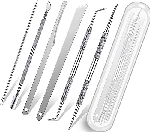 Confezione da 7 strumenti per unghie incarnite, lima e sollevatori per unghie dei piedi, strumento professionale in acciaio inox chirurgico per unghie incarnite, trattamento sicuro per la pulizia