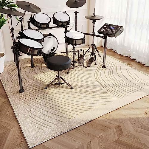 GYYFQH Schlagzeug Teppich Drum Teppich Schlagzeugteppich Rechteck Snare Teppich Dicke 8mm Trommelmatten-Teppich Schallschutz- Und Entstaubungsteppich Dicker Rutschfester Trommelteppich,H-80×160cm