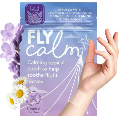 Laki Naturals Fly Calm Patch, Travel Essentials (1 Count, Pack of 8)