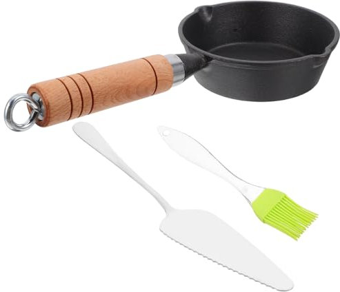 BESTonZON Omelette Pan Small Frying Pan Non-Stick Mini Skillet Cast Iron Heat-Resistant Easy Clean