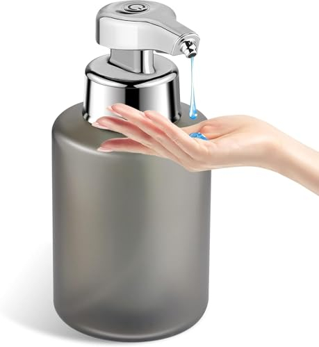 Phneems Seifenspender Automatisch Elektrischer Automatic Soap Dispenser Mit Sensor No Touch Sensor Automatischer Seifenspender FüR Bad,KüChe,BüRo USB Grau
