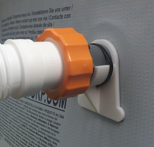 Swimming Pool Pipe Holders 2 x Hose Supports 30-38mm Hose Compatible With Bestway and Intex Pool (Short)