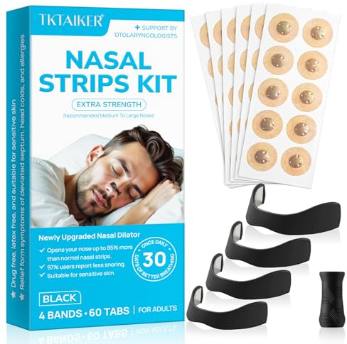 Magnetic Nasal Strips,Nose Magnet for Breathing,Anti Snoring Devices, Improve Sleep Quality,Snoring Aids for Men and Women,Nasal Snore Clip for Better Sleep,Reusable Snore Aids 30 Pairs