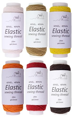 Corde élastique Extensible, Cordons et Fils pour Perles - 6 Rouleaux de Ficelle Extensible, Ficelle élastique élégante | Cordons de Perles Confortables, Cordon élastique pour la, Les Amis, Les