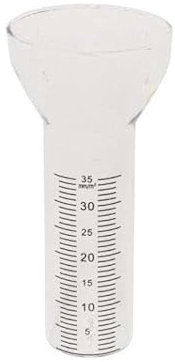finehomegarden Regenmesser Ersatzglas aus Glas 35mm Niederschlagsmesser Regenwassermesser