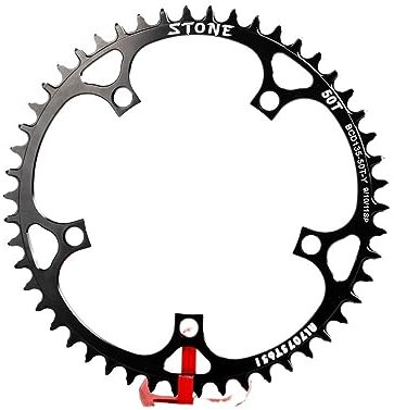 SHUNMIN Kettenblatt 135 BCD Kettenblatt rund schmal breit 42 44 46 48 52 54 56T 58 60T Zahn Rennrad MTB Fahrrad Kettenblatt 135bcd FahrradkettenbläTter(60T)