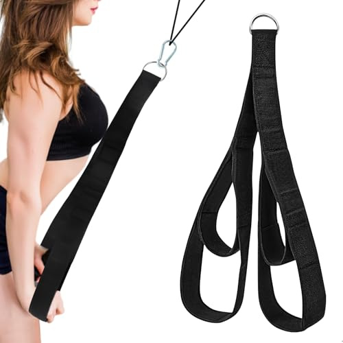 fuxunamz Triceps-repet, Gym-handgrepp, Gym-skivor Multifunktion, Två Storlekar i en, Extra lång rem, Motståndsband för träning hemma