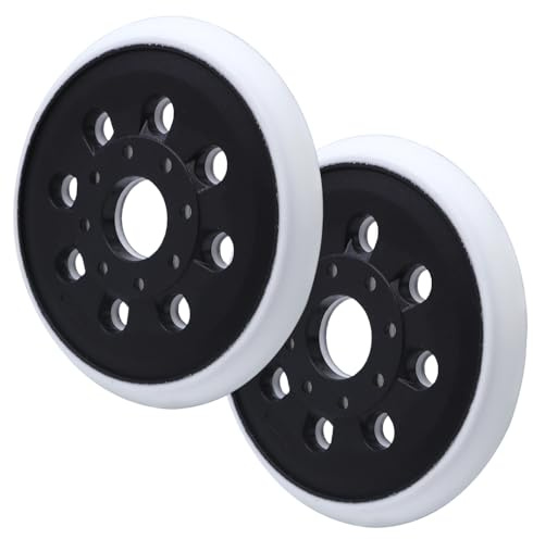 Aoyswuz 2 stycken 123 mm slipplatta, självhäftande 8 håls slippolerskiva för Bosch GEX 125-1 A, PEX 220 A, PEX 220 AE, Skil 7402/7490