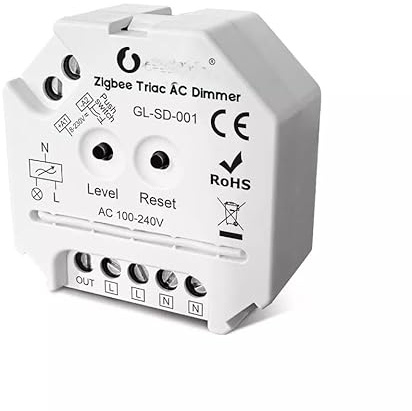 Hot ZigBee Pro + RF Triac AC Rear Side LED Dimmer Controller 400W Max mit APP Fernbedienung Modell GL-SD-001P