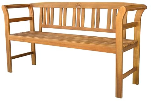 PRESTIGE HOME LIVING OUTDOOR 3-Sitzer Gartenbank aus Akazienholz - Rose