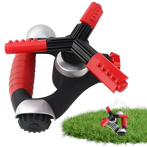Arroseur pour Pelouse - Système D'Arrosage Automatique 3 Bras pour Grande,Arroseur Automatique | pour Jardin, Cour, Jardinage, Parterre de Fleurs, Gazon et