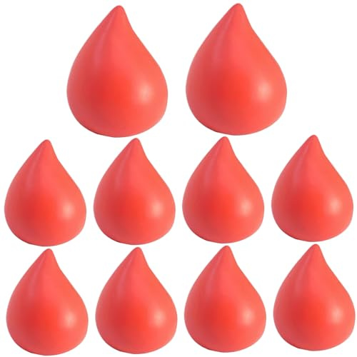 Balles Anti-Stress | 10 pièces, balles à Presser pour Donner du Sang, Anti-Stress Souple et Flexible pour la Force de la Main, soulagement Portable, relâche la Tension et favorise la Relaxation