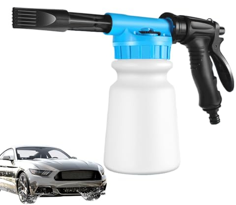 Schaumstoff- , Schaumspritzer Autowaschanlage,Druckscheibe | 1L Hand Druck Seifenschaum Auto Reinigung verbindet mit Kraftschalen und Gartenschläuchen für Fahrzeuge