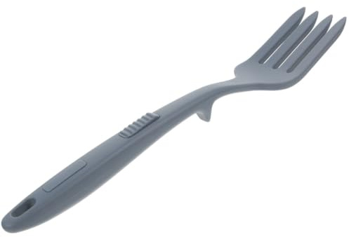 KOMBIUDA Ergonomic Material Restaurants Healthy Camping Safe, and Silicone Server Fork Serving Large Washable Made from Pasta Cooking Kitchen Food