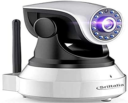 Bagotte Telecamera Wi-Fi Interno SP017 Full HD 1080P Videocamera Sorveglianza Sensore di Movimento Visione Notturna Audio Bidirezionale Wireless Telecamere IP WiFi Compatibile con iOS Android PC