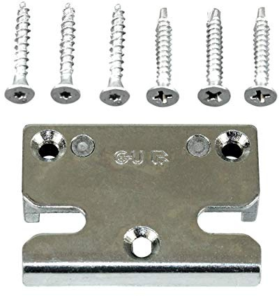 GU Pilzkopf Schließblech Schliessplatte 9-40366 Gr. 05 oder auch 9.40366 05 6511 (6-31067-05-0-1) incl. SN-TEC Montagematerial