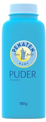 Penaten Puder, Babypuder für ein frisches und trockenes Hautgefühl, Körperpuder für Babyhaut, 100g