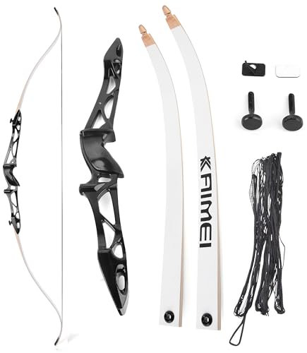 AMEYXGS 12-40lbs Bogenschießen Takedown Recurve Bow 66/68/70 Zoll Traditioneller Bogen Langbogen für die Jagdzielübung (66/Black, 24lbs)