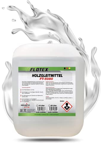 Flotex® 25L Holzgleitmittel silikonfrei - Holz Gleitmittel zur Holzbearbeitung auf Hobelmaschine, Fräsmaschine oder Tischkreissäge
