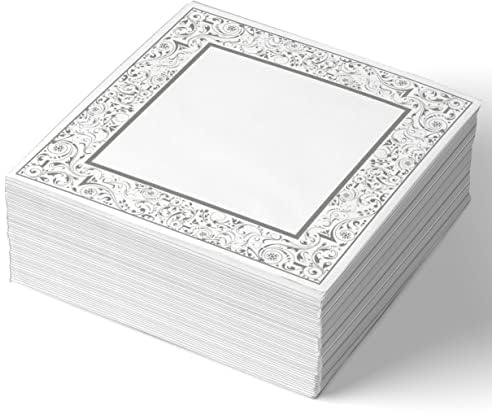 Shefa Papierservietten - 3-lagige Einwegservietten - Premium-Qualität & schwere Servietten 16,5 cm für Gastronomie Hochzeit Geburtstag Partys