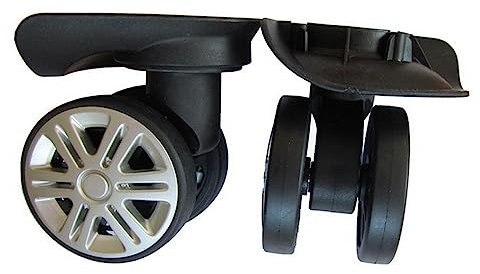 di riparazione per bagagli, rotelle girevoli per valigie a doppia fila, ruote di ricambio per bagagli girevoli per vano bagagli, set di