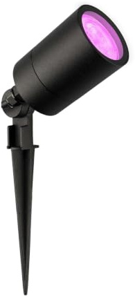 Ledvion Gartenstrahler mit Erdspieß IP65 4,9W GU10 RGB dimmbar | App Steuerung Farbwechsel und Szenen fuer Garten Terrasse Wege und Akzentlicht
