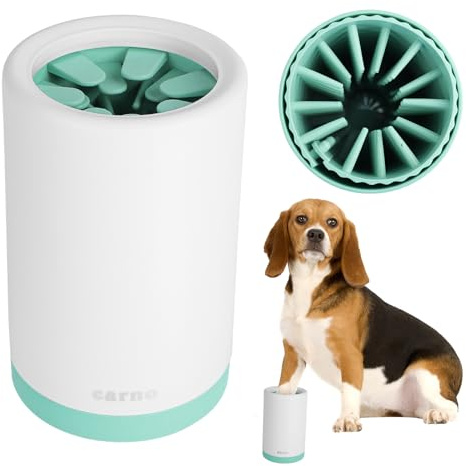GEGNNS Limpiador Pata Perro, Limpiador Patas Paw Cleaner, Portátil Extraíble Limpiador Pata Perro, Suave Cepillo Cerdas Silicona limpiador patas perro para Masaje de Mascotas Garras Sucias