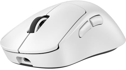 Logitech G PRO X SUPERLIGHT 2 DEX kabellose Gaming-Maus, 60 g Pro-Grade-Maus für Rechtshänder mit 5 programmierbaren Tasten, USB-C-Ladefunktion, 44K DPI-Sensor, bis zu 8 kHz Polling für PC/Mac - Weiß