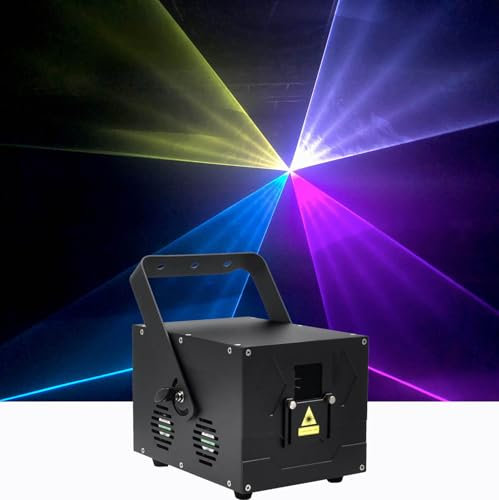 Wonsung 5W 5000mw RGB Full Color Animation Stage Effect Light DJ Disco Stage Beam Lights for Birthday Party Wedding Event Lighting Show