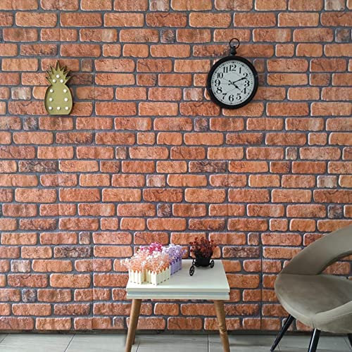 ShGaxin Panneaux muraux 3D design brique terre cuite 10 pièces EPS, panneaux décoratifs pour murs, revêtements muraux, peintures murales décoratives murales, décoration de cuisine