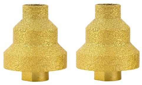 Multilayered Cone Reamer, Diamond Beveling Chamfer Bit, Diamond Cone Tile Bit for Existing Holes Enlarging Shaping Trimming in Tile Marble Glass Granite Ceramic and More (M10+M14 2pcs)