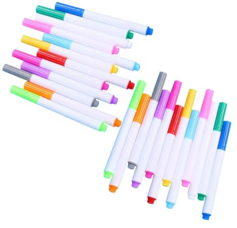 LOLIPPYY 24stücke Wasserlösliche Kreidemarker Tragbare Marker Für Tafel Wände Spiegel Mit Passenden Kappen Für Schulbedarf Bürobedarf
