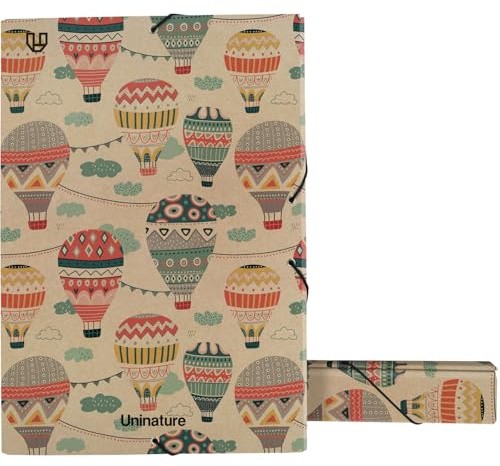 Unipapel - Carpeta Proyecto Uninature Design Capadocia, Tamaño Folio, 35x25x5cm, Cartón y Kraft 100% Reciclados, Certificado FSC Recycled 100%, Papelería Aesthetic Perfecta para Oficina en Casa