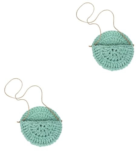 BESTonZON 2pcs Elegant Rope Air Plant Hanger Net Planter for Home Ceiling Wall Decor