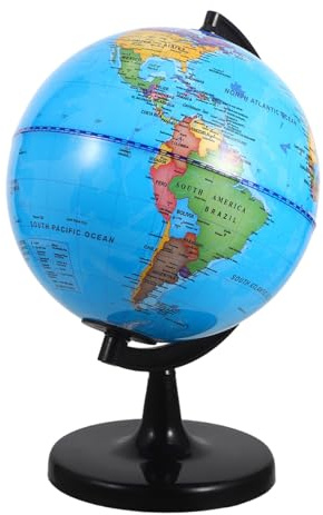 SEWACC Globe Terrestre Éducatif pour Garçons et Filles en Plastique avec Impression Claire et Matériaux Solides, Leçons en Classe et Apprentissage à Domicile