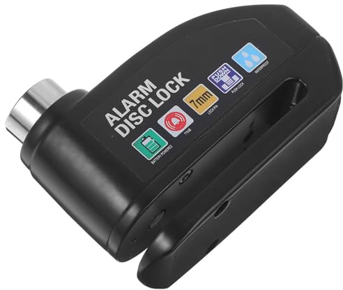 MUELODSIC Bloccadisco per Veicoli a Due Ruote con Allarme Integrato Antifurto Freno a Disco Resistente e Facile da Installare Compatibile con Bici da Strada e Mountain Bike Sicurezza