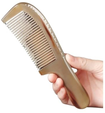 Oxhorn kam förtjockat huvud meridian massage hemterapi lämplig för både män och kvinnor (20 cm)
