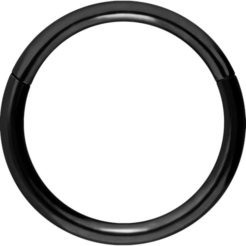 PIERCINGLINE Segmentring Clicker aus Chirurgenstahl - Piercing Ring in Gold, Silber, Rose, Schwarz oder Blau - für Nase, Septum, Ohr, Helix oder Tragus