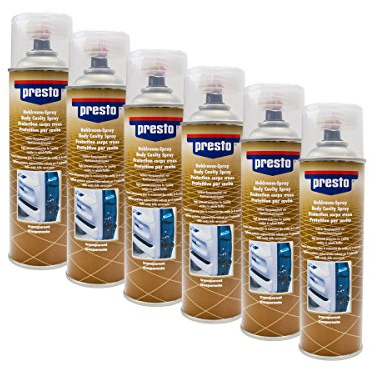 Presto 6X HOHLRAUM Schutz VERSIEGELUNG Karosserie TÜR STEITENTEIL BRAUN 500 ml