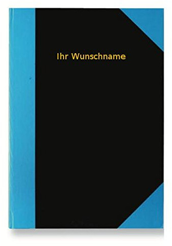 Kladde DIN A6 Notizbuch 96 Blatt liniert Tagebuch mit goldfarbender Gravur