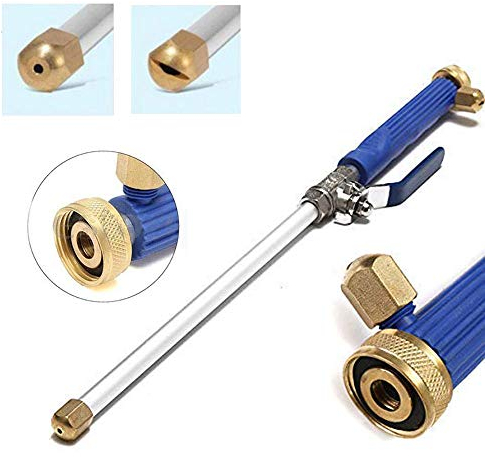 Deep Jet Power Washer Wand Extendable Garden Sprayer Attachment with Water Hose Nozzle for Glass Cleaning, Foam Cannon Car Window Washer, 2 Tips
