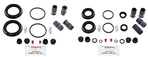 Bigg Red - Front & Rear Brake Caliper Repair Kit - Compatible with 3 & 5, Focus, Focus C-MAX, Focus 2.0 ST Turbo, Transit Connect, Laguna, C30, C70, S40, V50