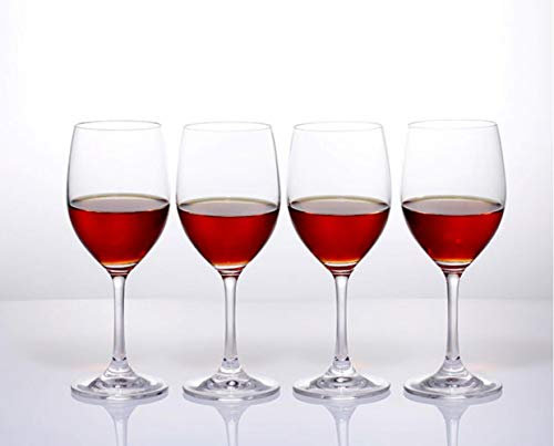 Carafe à décanter en cristal soufflé à la main sans plomb 4 verres à vin.