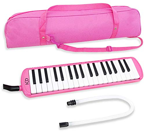 keepdrum Melodica Pink 37 Tasten mit Tasche