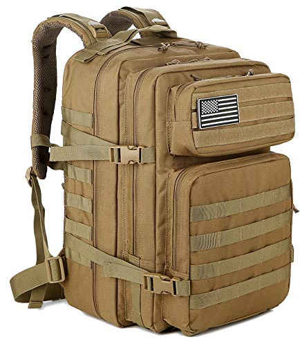 QT&QY 45L Militärischer taktischer Rucksack Bundeswehr Rucksäcke für Männer Molle Armee Angriff Tagesrucksack 3 Tage Bug Out Go Tasche Trekking Wanderrucksack