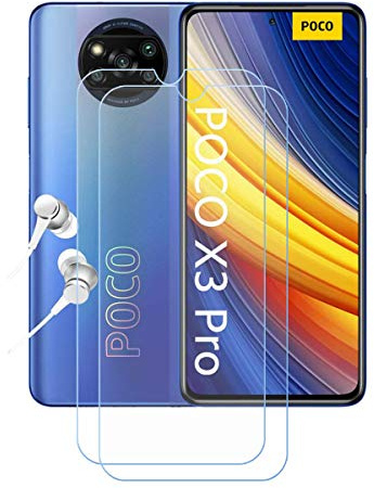 LMLQSZ [2 Piezas Protector de Pantalla para Xiaomi Poco X3 Pro,9H Dureza HD Anti-caída/Anti-rasguños Sin Burbujas Cristal Templado Vidrio Templado para Xiaomi Poco X3 Pro (6,67).