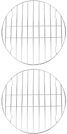 2 Pièces Plancha En Acier Inoxydable Support De Côtes Support De Torréfacteur De Barbecue Grille à Vapeur En Fil De Fer Support De Brochette De Barbecue Moule a Gateau Ménage 28c